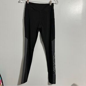 Army Performance new black & gray leggings-pockets army on leg size S